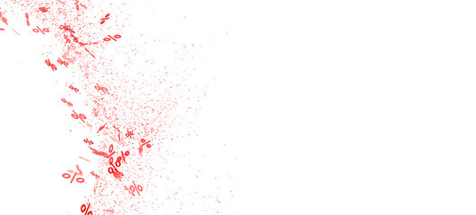 Abstract background with red percentage symbols. Perfect for sale banners, discount promotions, and marketing materials.