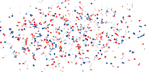 Falling confetti background. Perfect for festive designs, celebrations, and party invitations.
