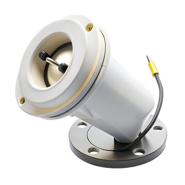 Sonar Pinger Housing on White Background