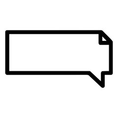 Fototapeta premium Narration box speech bubble icon with transparent background comic style text panel 