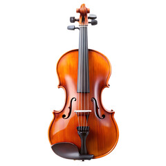 Fototapeta premium Violin Body Front on White Background