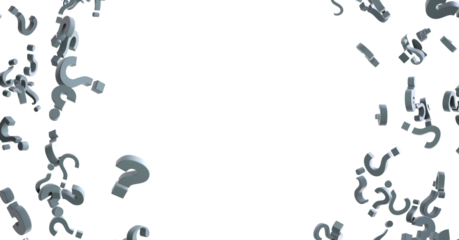 question icons, original 3d rendering; business and marketing concepts