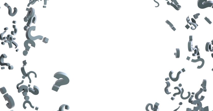 question icons, original 3d rendering; business and marketing concepts