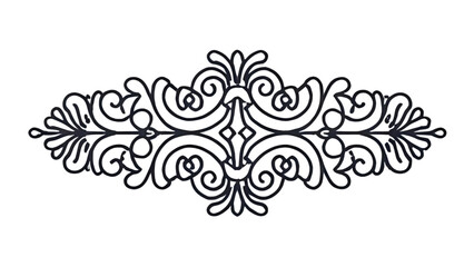 ornamental element vector icon