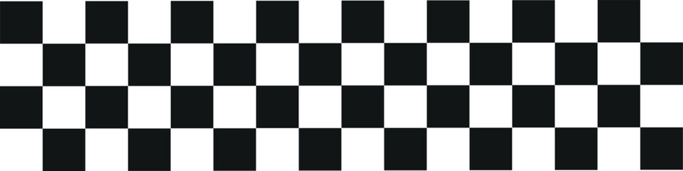 Abstract Geometric Pattern of Black and White Squares in a Checkerboard Design