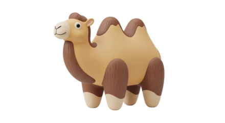 Isolated Cartoon Camel