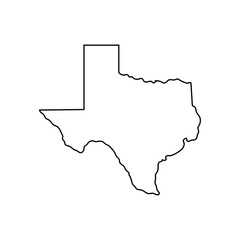 Texas map icon 