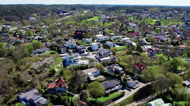 An Upperclass Residential Neighbourhood Near The Coast In Askim, South Of Gothenburg, Sweden.