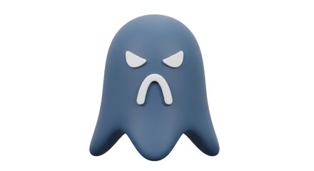 Isolated Angry Ghost