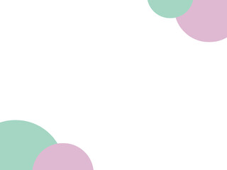 レトロカラーの円のシンプルな背景テンプレート｜ビジネス・プレゼン資料・スライド用デザイン