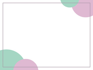 レトロカラーの円のシンプルな背景テンプレート｜ビジネス・プレゼン資料・スライド用デザイン