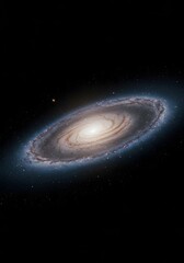 Fototapeta premium Spiral Galaxy in Dark Sky