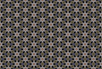 Seamless Design Luxury Tile Wallpaper Graphic Fabric Endless Interior Visual Symmetric Art Perspective Textile Shape Geometric Fashion Template Texture Background Digital Cloth Decoration Pattern.