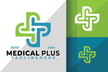 Obraz premium Medical Plus Care Logo Icon Vector Design Illustration