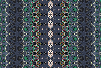 Seamless Design Luxury Tile Wallpaper Graphic Fabric Endless Interior Visual Symmetric Art Perspective Textile Shape Geometric Fashion Template Texture Background Digital Cloth Decoration Pattern.