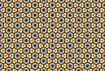 Seamless Design Luxury Tile Wallpaper Graphic Fabric Endless Interior Visual Symmetric Art Perspective Textile Shape Geometric Fashion Template Texture Background Digital Cloth Decoration Pattern.