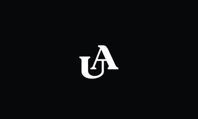 UA,AU,U,A,A,U abstract, letters, logo, monogram, style, symbols, ambitions, icons, 
