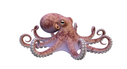 Isolated Octopus