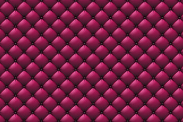 Naklejka premium Luxury pink leather upholstery background. Vector illustration.
