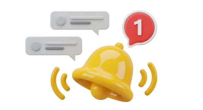 Isolated notification icon - Powered by Adobe