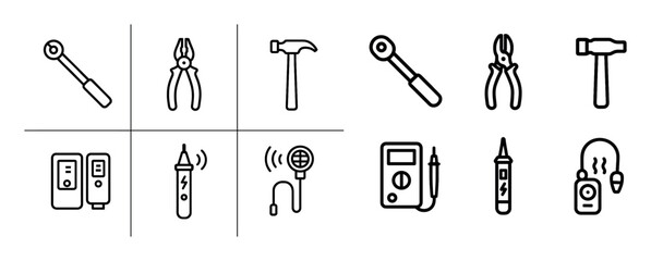 Fototapeta premium Industrial Safety Icons
