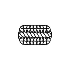 rope knot a classic nautical rope knot design isolated on a white background symbolizing strength and connection ideal for sailing blogs and coastal decor themes.