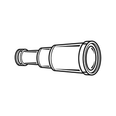 vintage spyglass exploring the world symbolizing adventure and historical navigation perfect for nautical themes and vintage collections