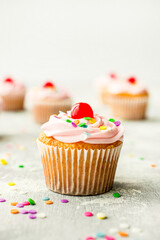cupcakes with sprinkles