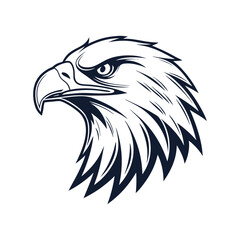 eagle head logo vector line art