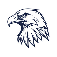 eagle head logo vector line art