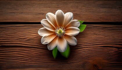 Fototapeta premium flower on a wooden background