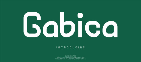 Gabica modern stylish small alphabet letter logo design © sehar