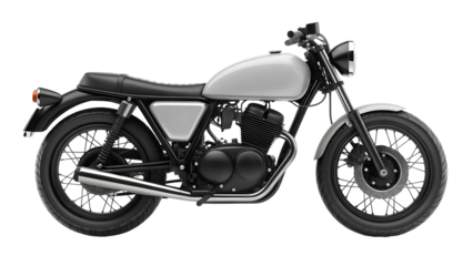 motorcycle isolated on background with mask. 3d rendering - illustration isolated on white background