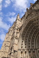 Fototapeta premium Blick in das Zentrum der Stadt Barcelona in Spanien 