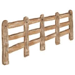 old wooden fence