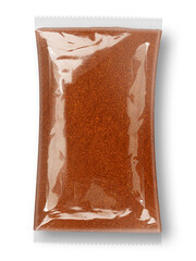 Packaged Red Spice Shaker in a Transparent Plastic Bag for Cooking