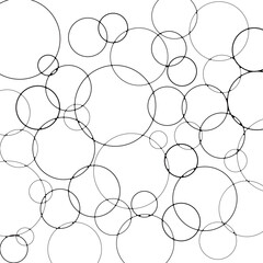 Naklejka premium 墨だまり円