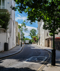 London - 06 24 2022: View of Aubrey Road