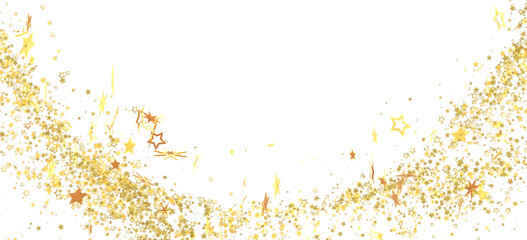 Sparkling gold stars on white, perfect for festive designs. Add a touch of magic!