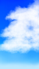 Obraz premium Cumulus Clouds Floating in a Bright Blue Sky