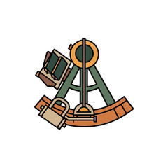 sextant for celestial navigation measuring angles between celestial bodies and horizon at sea essential for marine navigation historical tool