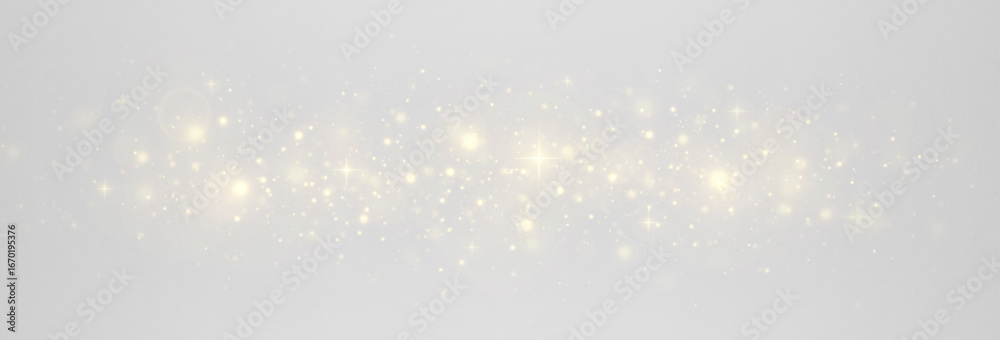 Wall mural stardust background with twinkle and xmas particle shimmer. festive glow with sparkling lights, magi