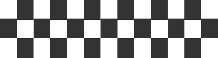 Black and white checkered line seamless pattern. Classic checkered race flag car finish line or start line.
