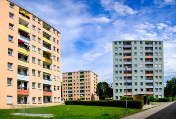 typical apartment house in austria