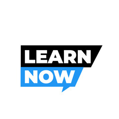 LEARN NOW png, stylish education tag, creative flat label, modern png design