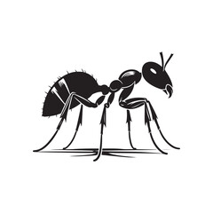 Worker Ant Vector Silhouette, Nature Graphic