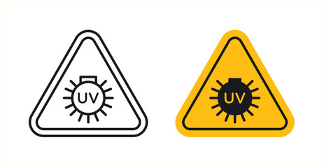 UV light do not look sign