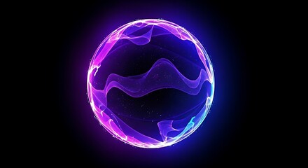 Exploring the Mesmerizing Aurora Effects on a Digital Sphere Concept Art Inspiration