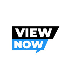 VIEW NOW png, modern flat button, stylish web label, digital png design