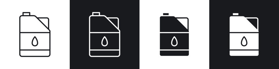 Oil can icons graphic vectors